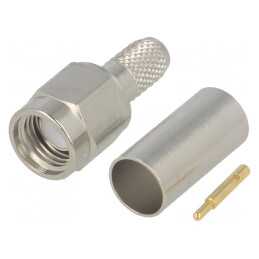 Mufă SMA Tată Drept 50Ω pentru RG142/223/400 | Electronic-mag.ro | Componente Electronice