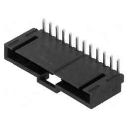 Soclu cablu-placă 2,54mm 12 pini 90° THT | Electronic-mag.ro | Componente Electronice
