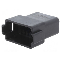 Conector cablu-cablu PX0 tată 12 pini negru