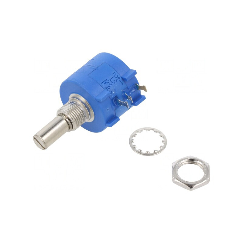 Potențiometru Axial Multitură 10kΩ 2W ±5% Linear 6,3mm | Electronic-mag.ro | Componente Electronice