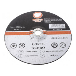 Disc de tăiere metal/oțel 230mm | Electronic-mag.ro | Componente Electronice