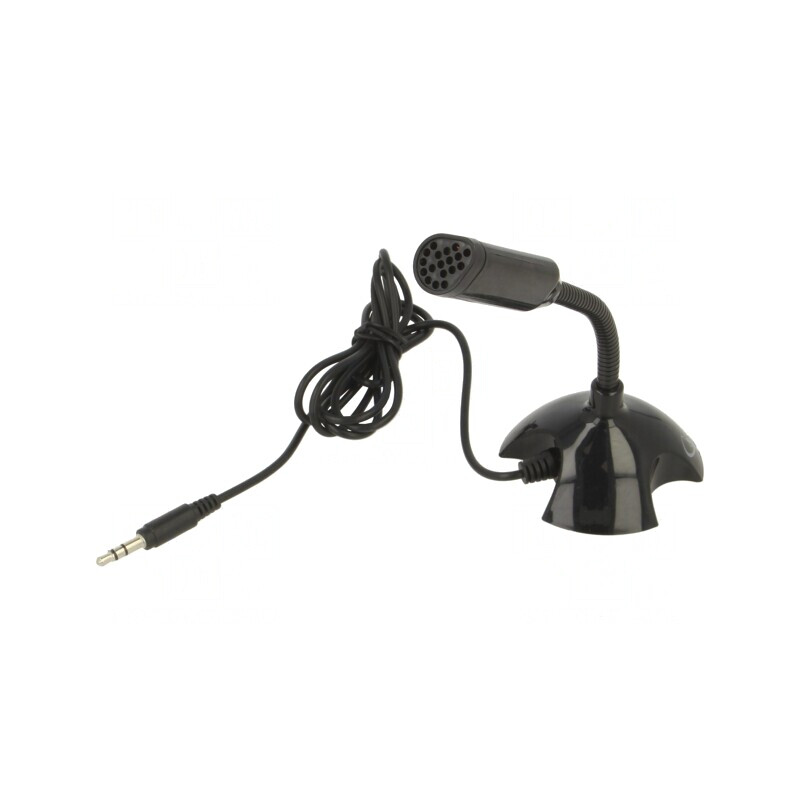 Microfon Negru Jack 3,5mm 1,1m | Electronic-mag.ro | Componente Electronice
