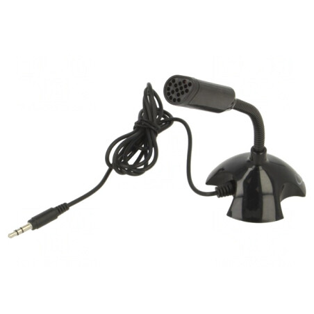 Microfon Negru Jack 3,5mm 1,1m | Electronic-mag.ro | Componente Electronice