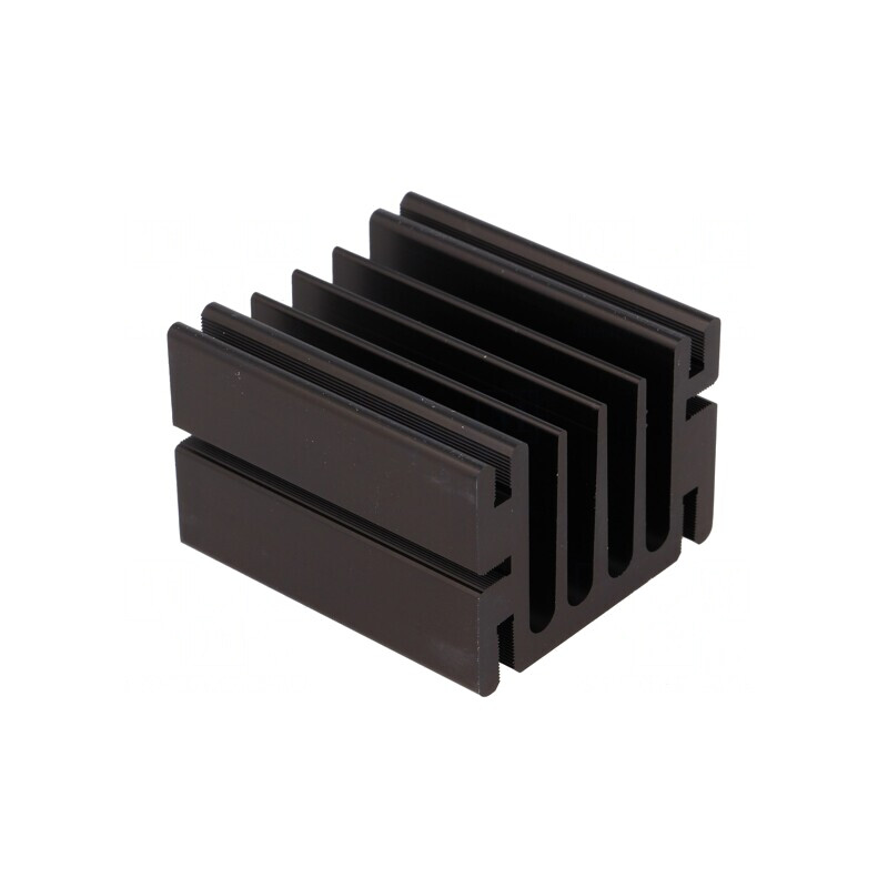 Radiator TO220 Aluminiu Negru 50x46x33mm | Electronic-mag.ro | Componente Electronice