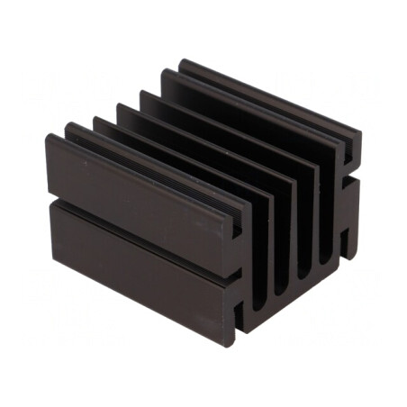 Radiator TO220 Aluminiu Negru 50x46x33mm | Electronic-mag.ro | Componente Electronice