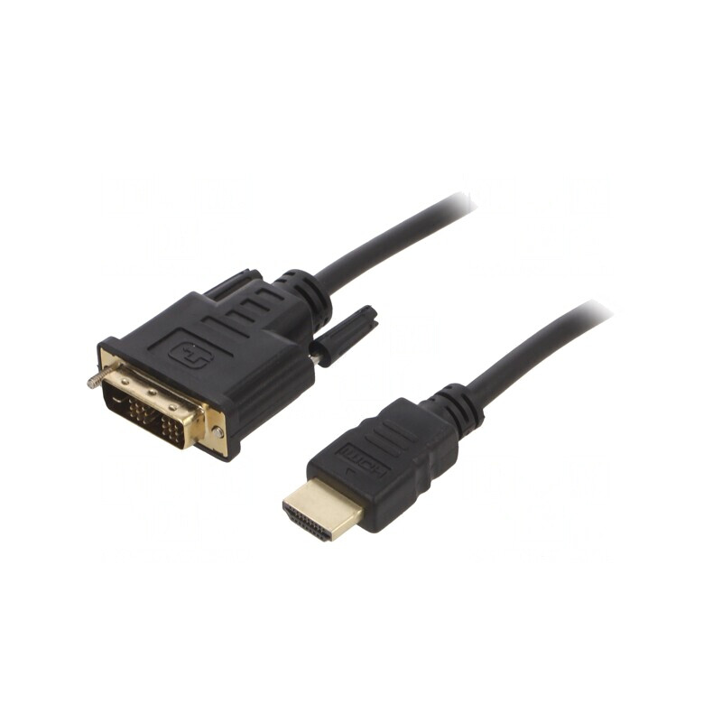 Cablu DVI-D la HDMI 1,8m Negru | Electronic-mag.ro | Componente Electronice Cablu DVI-D la HDMI 1,8m Negru | Electronic-mag.ro | Componente Electronice