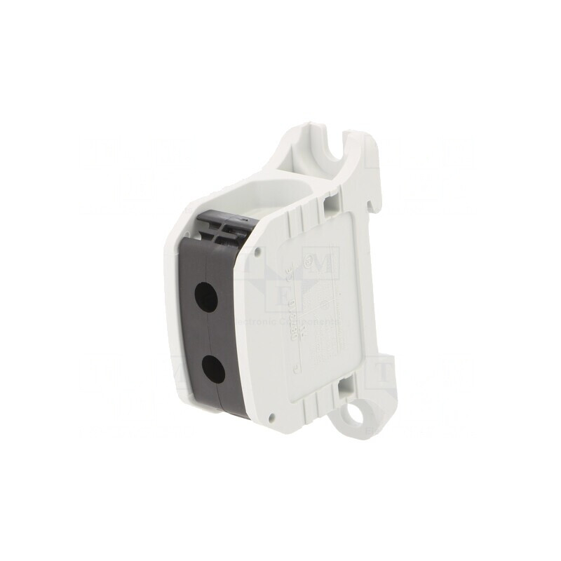 Conector Șine 50mm2 Piste 1 Borne 2 Negru | Electronic-mag.ro | Componente Electronice