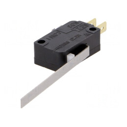 Microîntrerupător SNAP ACTION 11A/125VAC SPDT cu manetă | Electronic-mag.ro | Componente Electronice