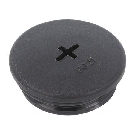 Capac de protecție PG21 poliamidă neagră 8mm 10buc | Electronic-mag.ro | Componente Electronice