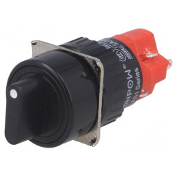 Comutator rotativ 2 poziții 3A/220VAC 2A/24VDC | Electronic-mag.ro | Componente Electronice