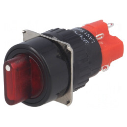 Comutator Rotativ 2 Poz SPST 3A/220VAC 2A/24VDC | Electronic-mag.ro | Componente Electronice