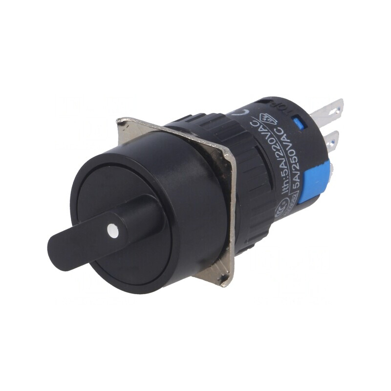 Comutator Rotativ 2 Poziții SPDT 3A/220V 2A/24V | Electronic-mag.ro | Componente Electronice