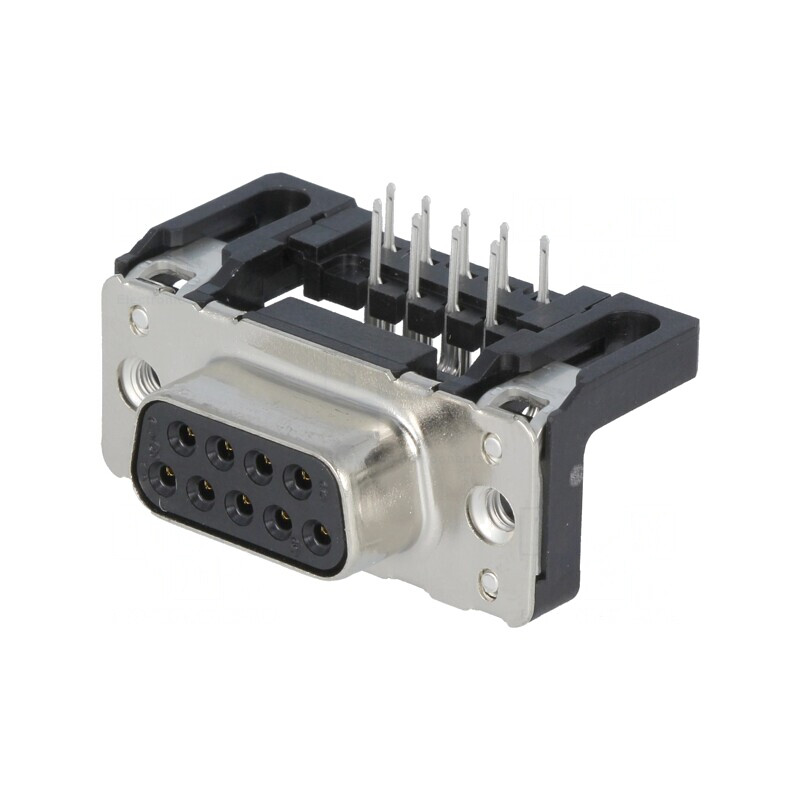 Conector D-Sub 9 Pin Soclu Mamă 90° THT | Electronic-mag.ro | Componente Electronice