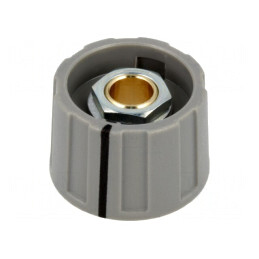 Buton rotativ gri cu indicator ABS 6mm 23x15.5mm | Electronic-mag.ro | Componente Electronice
