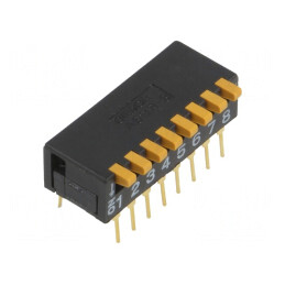 Comutator DIP-SWITCH 8 Secțiuni ON-OFF | Electronic-mag.ro | Componente Electronice