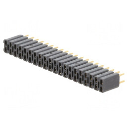 Soclu Şiruri Pini Mamă 40 Drept 2,54mm THT Aurit | Electronic-mag.ro | Componente Electronice
