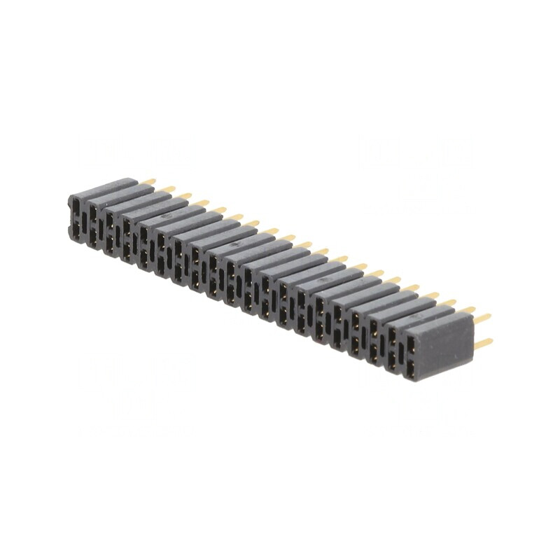 Soclu Şiruri Pini Mamă 40 Drept 2,54mm THT Aurit | Electronic-mag.ro | Componente Electronice