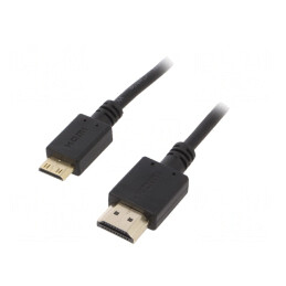 Cablu HDMI 2.0 Mini HDMI 1.8m Negru | Electronic-mag.ro | Componente Electronice