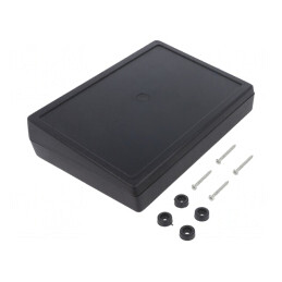Carcasă desktop ABS neagră 139,5x190x49 mm | Electronic-mag.ro | Componente Electronice