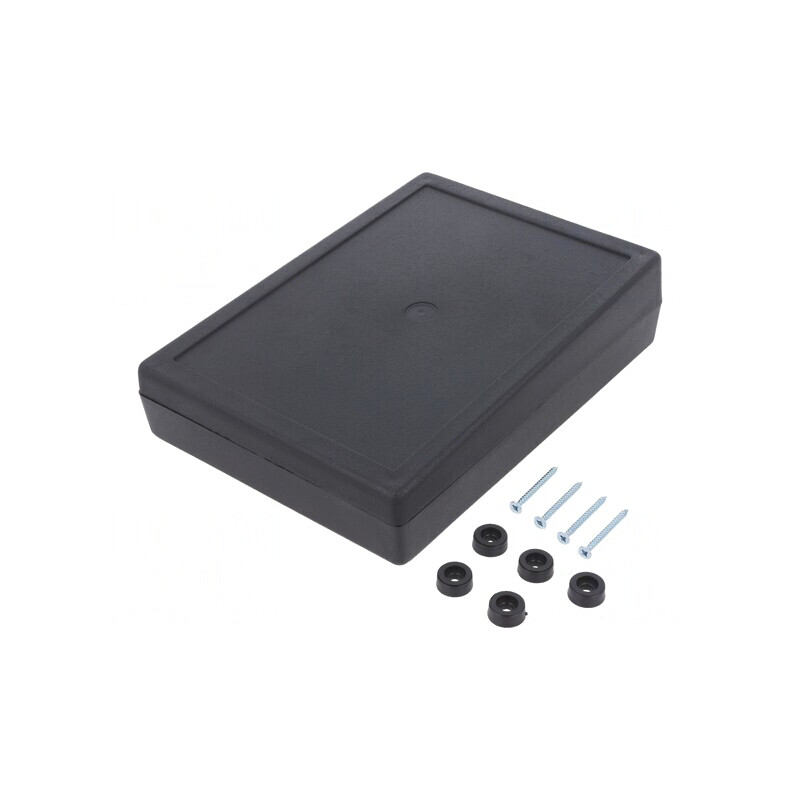 Carcasă desktop ABS neagră 140x190x49mm | Electronic-mag.ro | Componente Electronice