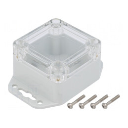 Carcasă Universală Policarbonat IP65 60x60x40mm | Electronic-mag.ro | Componente Electronice