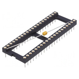 Soclu: circuite integrate; DIP40; Raster: 2,54mm; de precizie; THT