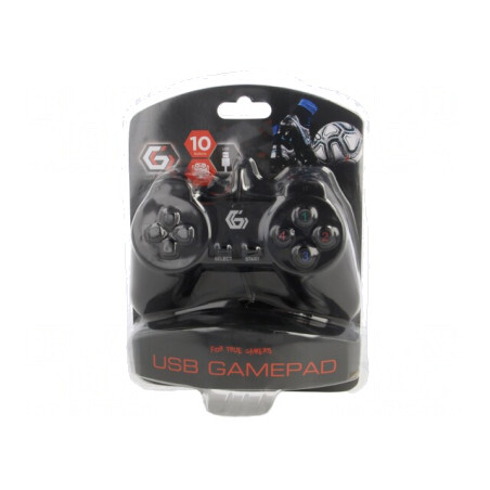 Gamepad negru USB cu 14 butoane și cablu 1,45m | Electronic-mag.ro | Componente Electronice