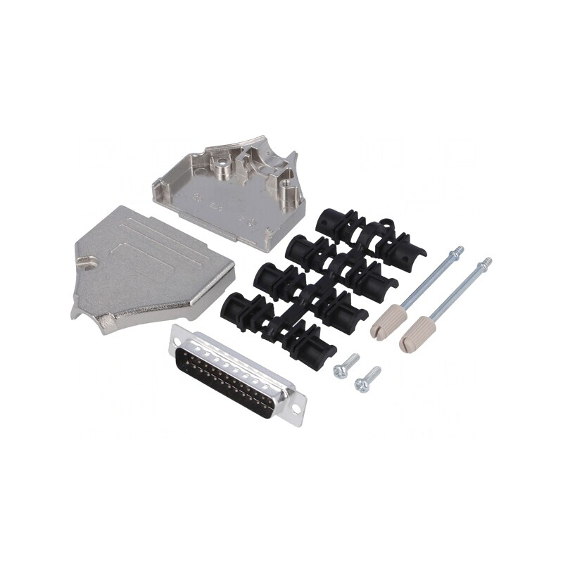 Conector D-Sub 25 Pin Mufă Tată pentru Lipire pe Cablu - Set Complet | Electronic-mag.ro | Componente Electronice Conector D-Sub 25 Pin Mufă Tată pentru Lipire pe Cablu - Set Complet | Electronic-mag.ro | Componente Electronice