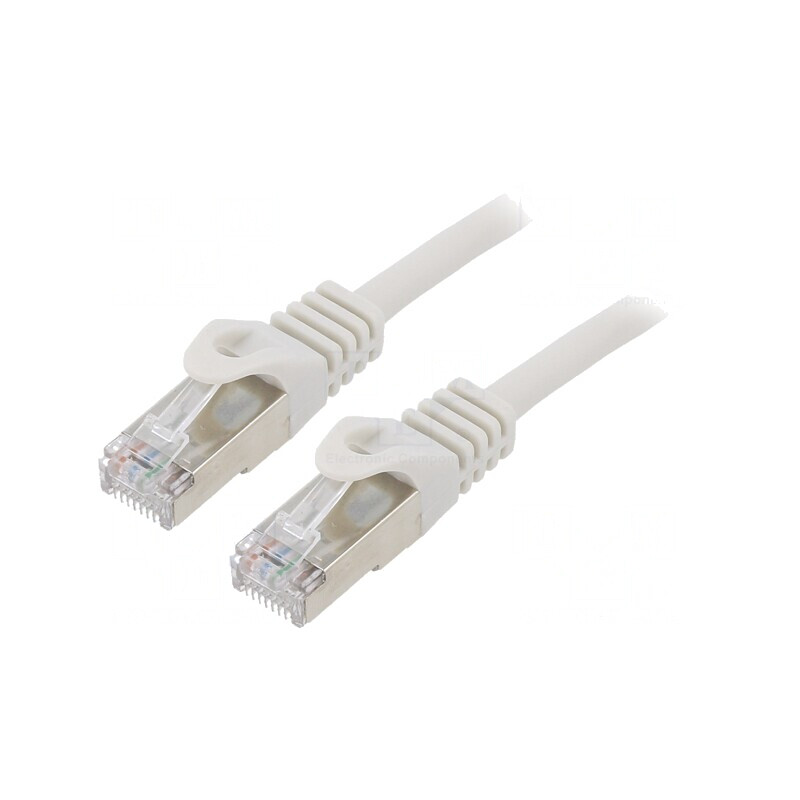 Cablul de rețea Patch Cord F/UTP Cat6 10m PVC Gri RJ45 | Electronic-mag.ro | Componente Electronice