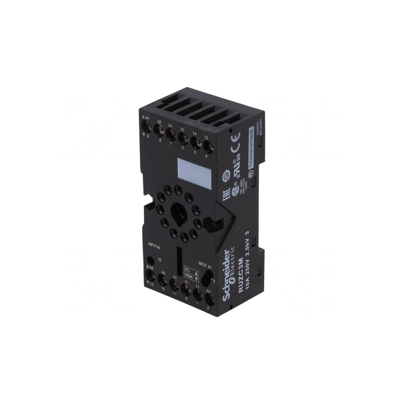 Stativ pentru relee, PIN 11, montare pe şină DIN | Electronic-mag.ro | Componente Electronice