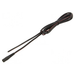 Cablu Alimentare DC 5,5/2,1 Negru 3m | Electronic-mag.ro | Componente Electronice