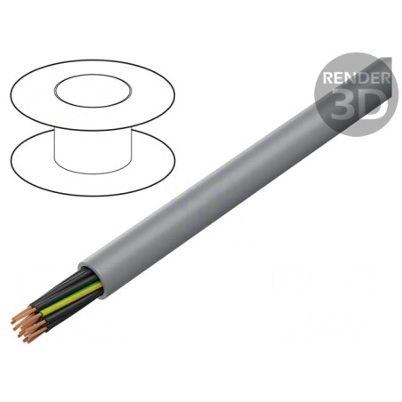 Cablu Electric YSLY-JZ 14G 0,75mm2 Neecranat Gri | Electronic-mag.ro | Componente Electronice