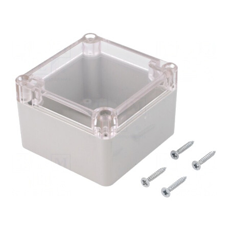 Carcasă Universală ABS Gri 80x82x55mm cu Garnitură | Electronic-mag.ro | Componente Electronice