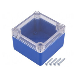 Carcasă universală ABS albastră IP65 80x82x55mm | Electronic-mag.ro | Componente Electronice