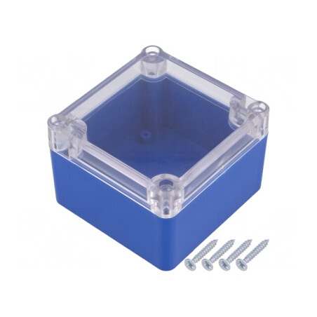 Carcasă universală ABS albastră IP65 80x82x55mm | Electronic-mag.ro | Componente Electronice