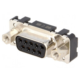 Conector D-Sub 9 PIN Soclu Mamă Drept THT Cu Șuruburi | Electronic-mag.ro | Componente Electronice