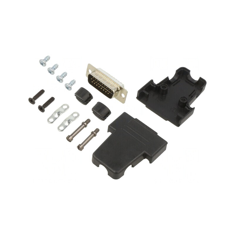 Mufă D-Sub 26-Pin Tată Neagră pentru Lipire pe Cablu | Electronic-mag.ro | Componente Electronice