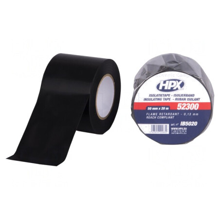 Bandă Izolatoare Neagră 50mm x 20m | Electronic-mag.ro | Componente Electronice