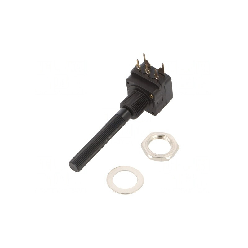 Potentiometru Axial 250kΩ 200mW THT 6mm Plastic Mono Cărbune | Electronic-mag.ro | Componente Electronice