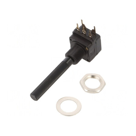Potentiometru Axial 250kΩ 200mW THT 6mm Plastic Mono Cărbune | Electronic-mag.ro | Componente Electronice
