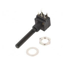 Potentiometru axial 500kΩ THT 6mm mono carbon | Electronic-mag.ro | Componente Electronice