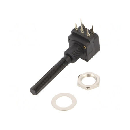 Potentiometru axial 500kΩ THT 6mm mono carbon | Electronic-mag.ro | Componente Electronice