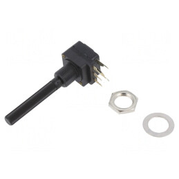 Potentiometru Axial 50kΩ 200mW THT 6mm Plastic Mono Cărbune | Electronic-mag.ro | Componente Electronice