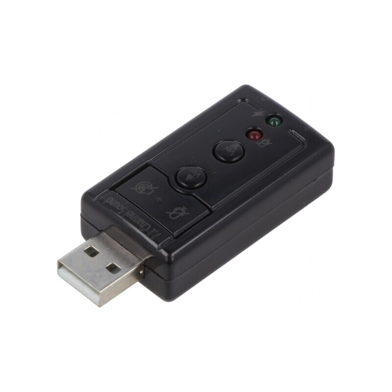 Card Audio PC Stereo 7.1 USB 2.0 Negru | Electronic-mag.ro | Componente Electronice Card Audio PC Stereo 7.1 USB 2.0 Negru | Electronic-mag.ro | Componente Electronice