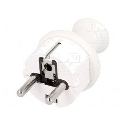 Conector alimentare AC 230V 16A Alb 3 PIN | Electronic-mag.ro | Componente Electronice