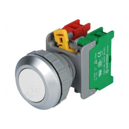 Comutator acționat prin apăsare 30mm 1 NC NO | Electronic-mag.ro | Componente Electronice