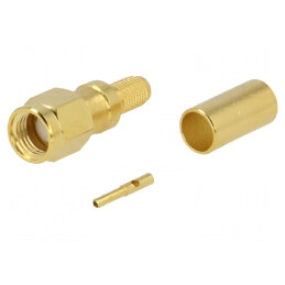 Mufă SMA Reverse Mamă RG58 50Ω Crimpată PTFE | Electronic-mag.ro | Componente Electronice