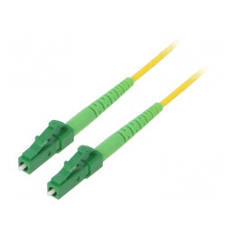 Patch cord fibră optică OS2 LC/APC 2m LSZH | Electronic-mag.ro | Componente Electronice