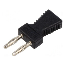 Conector banană 2mm negru 10A 60VDC