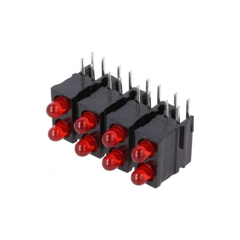 LED Roșu 2,8mm 8 Diode 20mA 60° | Electronic-mag.ro | Componente Electronice